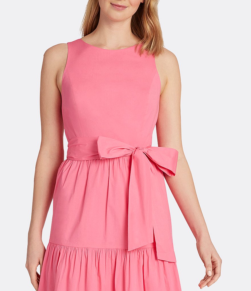 Tahari ASL Tiered Cotton Ankle Length Dress