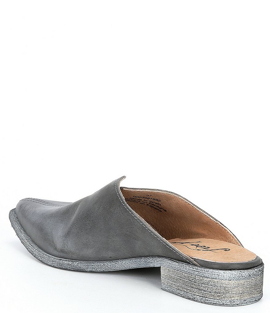 Free People Harlow Split Seam Leather Mules