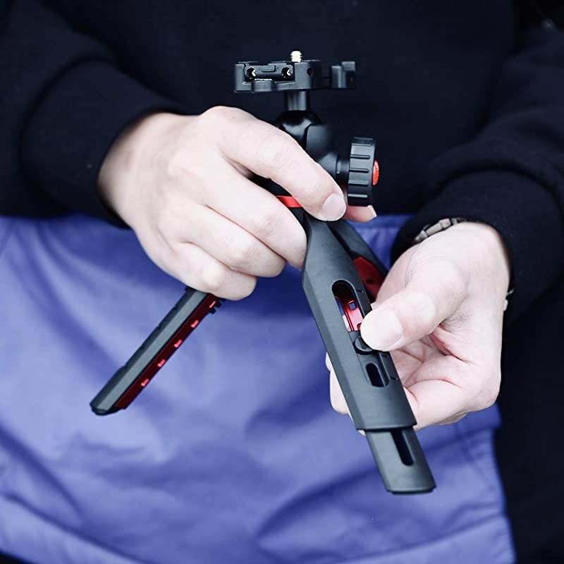 Journalist MK II Mini Tripod Smartphone Stabilizer Rig Hand Grip Table Tripod Rotatable Ball Head Adjustable Leg DSLR Mirrorless Camera iPhone Samsung Galaxy Google Pixel