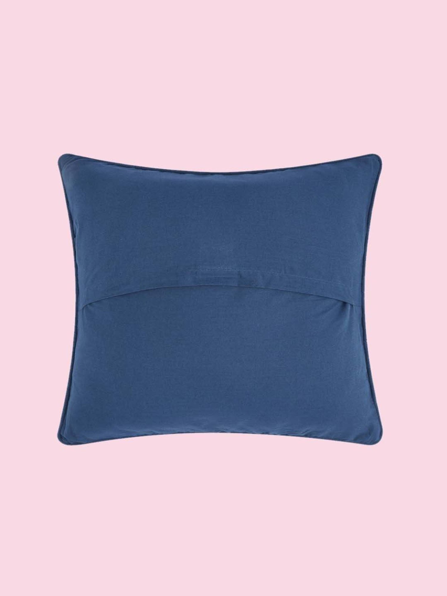 Living Scapes by Pantaloons Indigo Cotton Cushion Cover