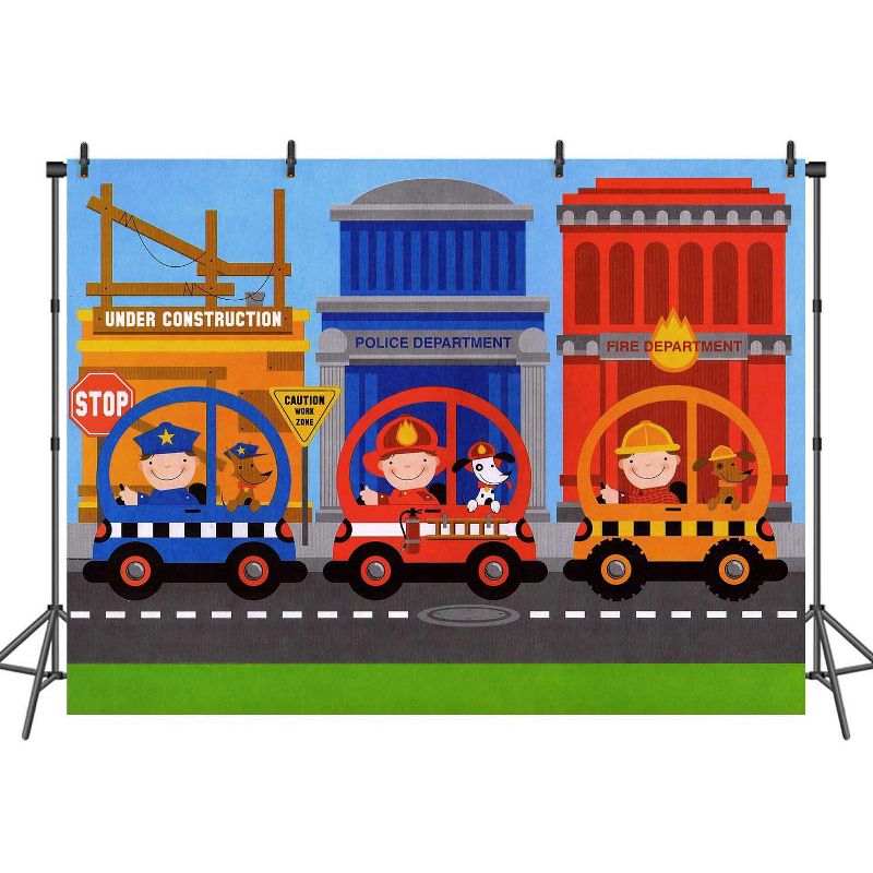 Rescue Pals Firetruck Large Accent Mural Plastic Banner - Store51..