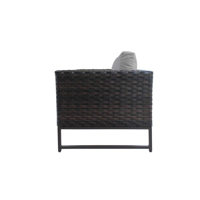 Barcelona 12pc Patio Sectional Seating Set with Cushions - Gray - TK Classics