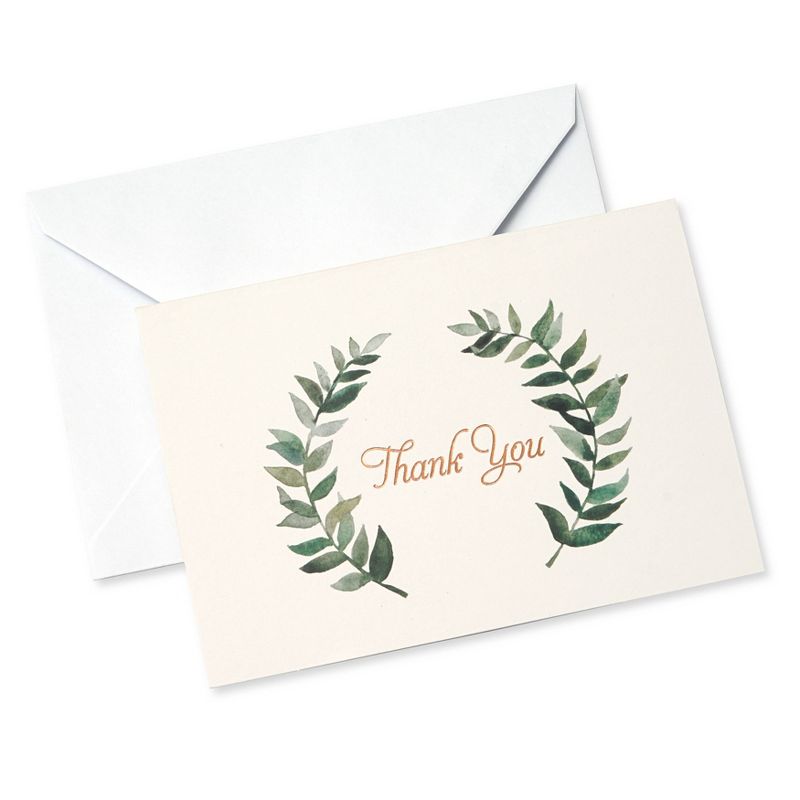 50ct 'Thank You' Cards with Wreath