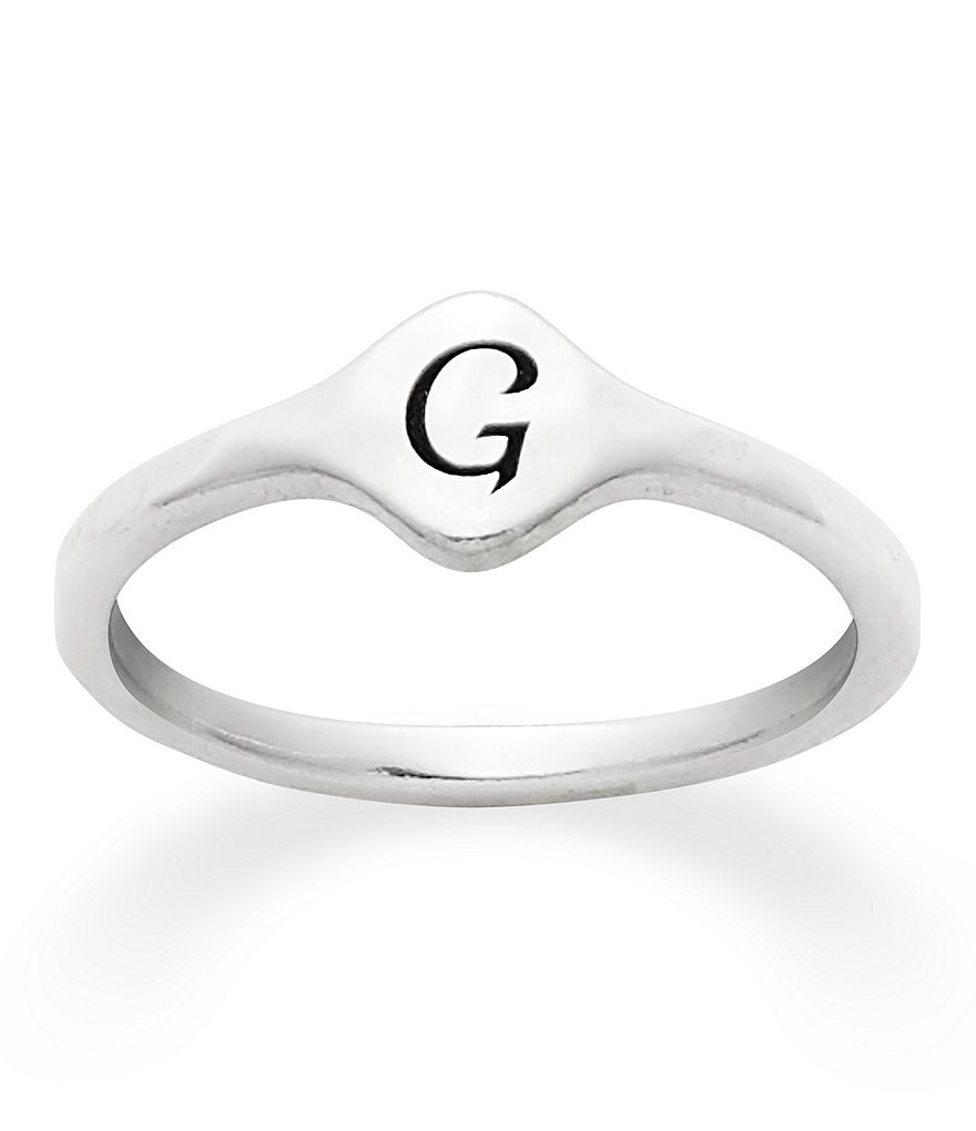 James Avery Petite Signet Initial Ring