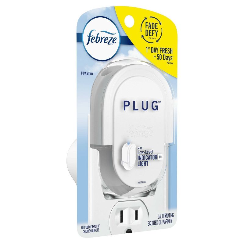 Febreze Odor-Eliminating Fade Defy Plug Air Freshener Warmer Device - 1 Ct