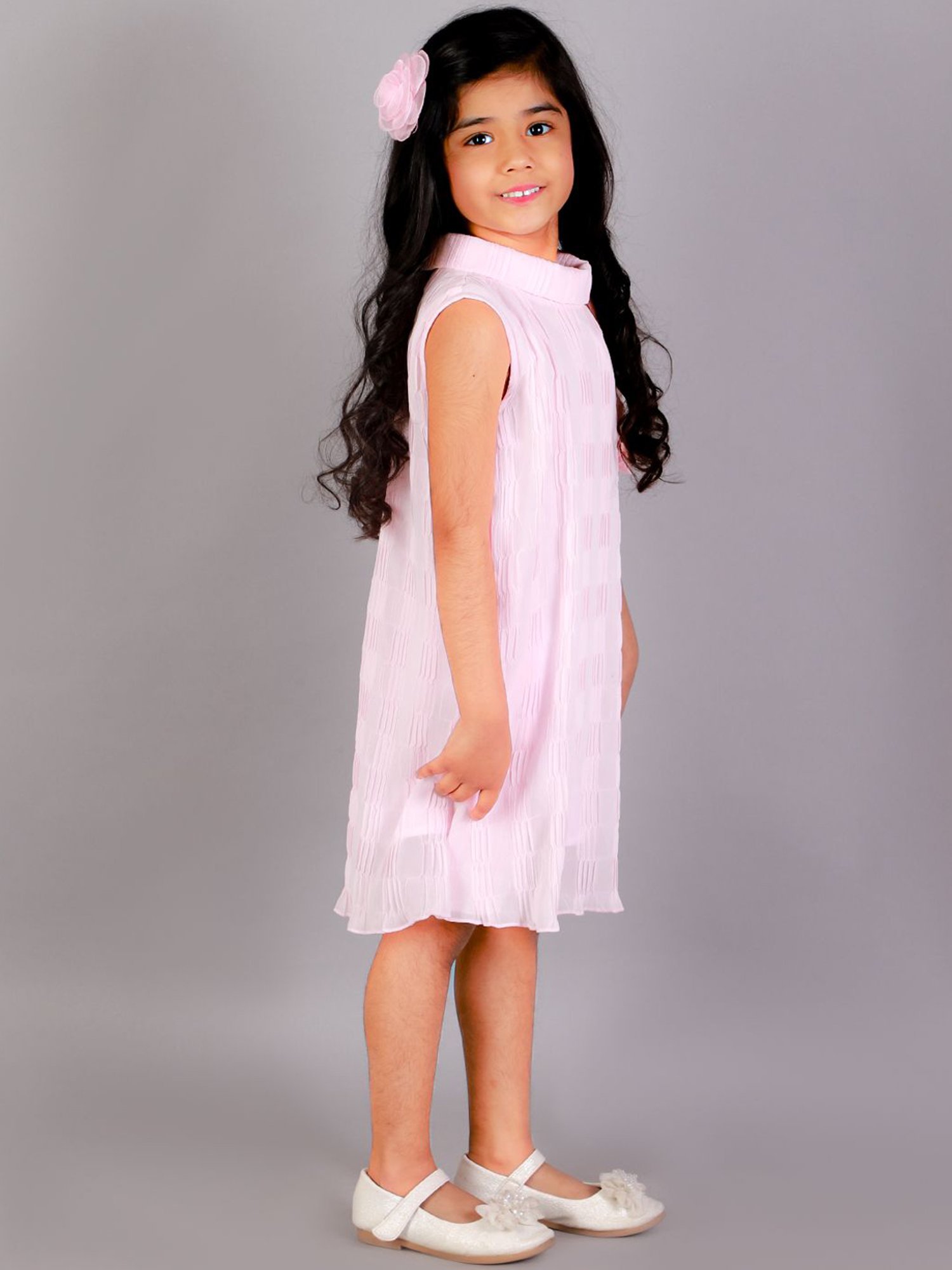 KidsDew Pink Regular Fit Dress