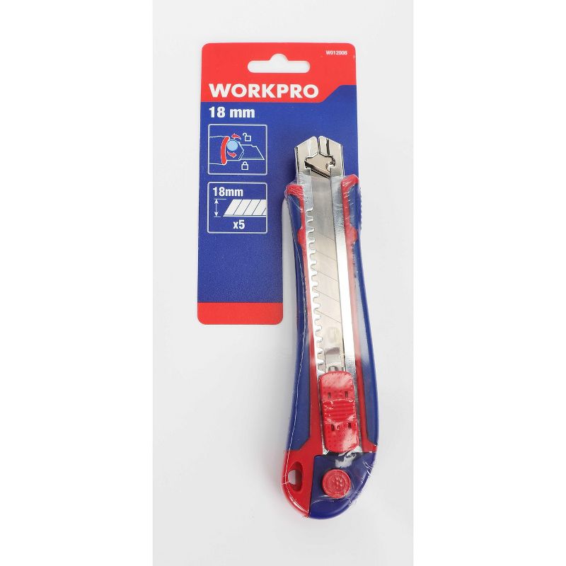 Workpro 18mm Plastic snap-off knife (W012008WE) 