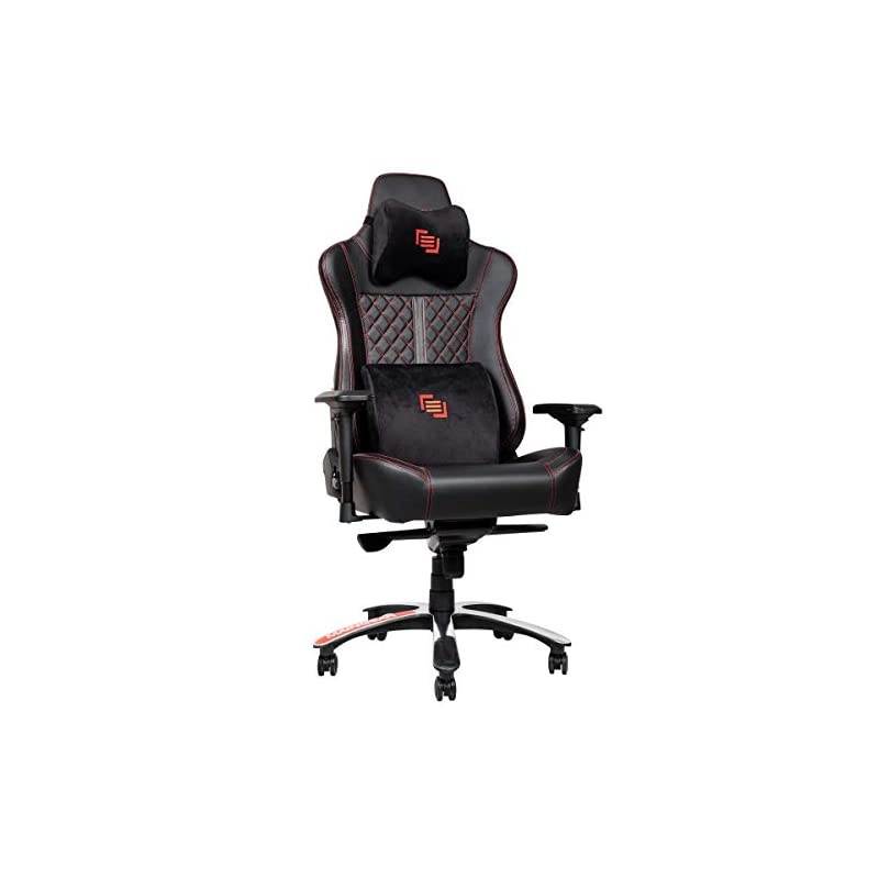 Gaming Chair Forma GT Nero Ergonomic Racing Recliner with 5-Year Warranty, Black/Red