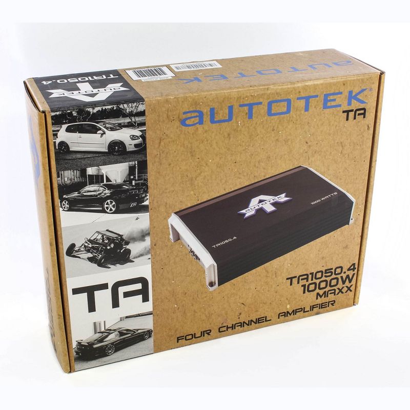 Autotek 4 Channel 1000 Watt Amp Car Audio Class A/B Power Amplifier | TA1050.4