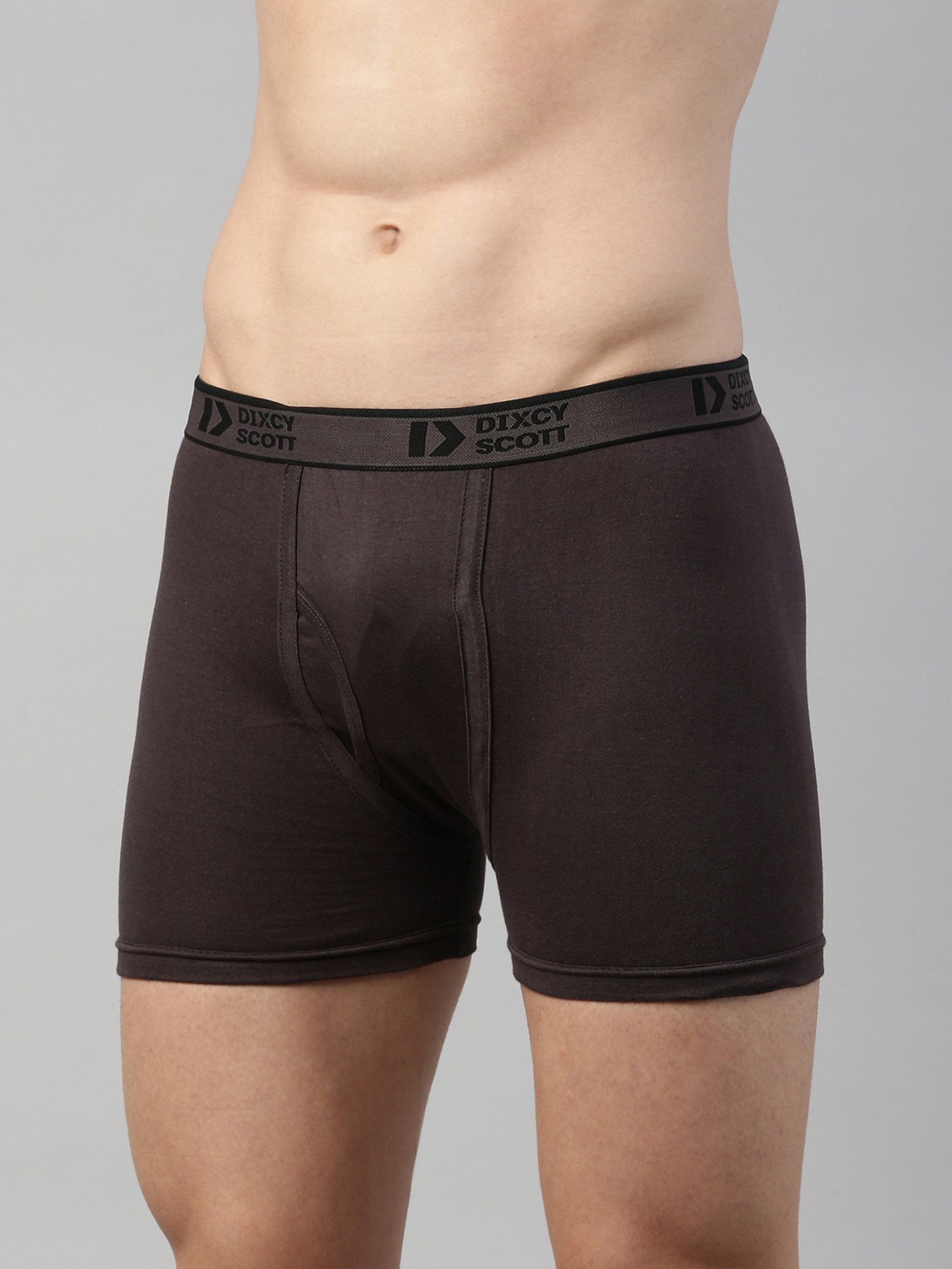 Dixcy Scott Originals Dark Grey Cotton Trunks - Pack of 3