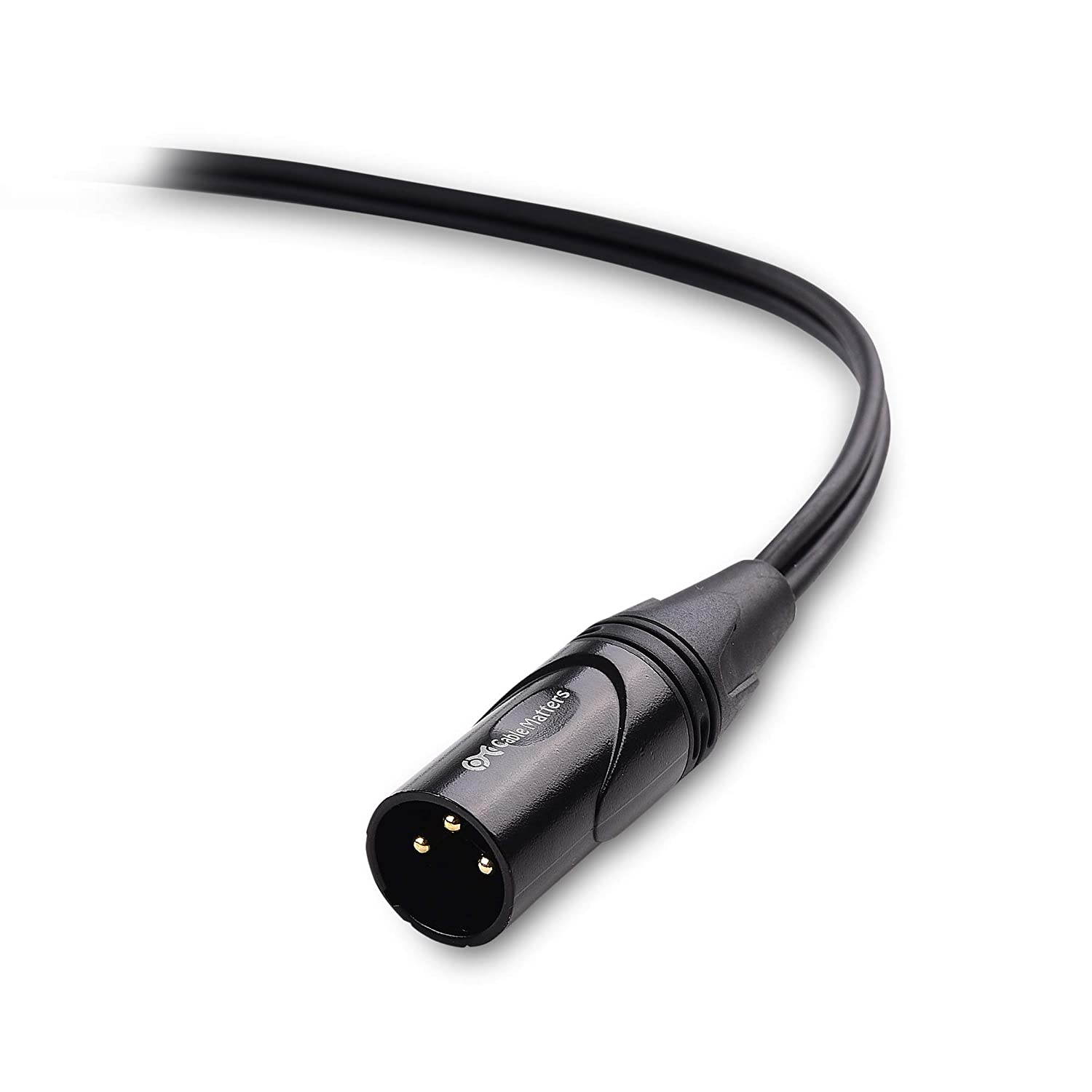 Cable Matters XLR Splitter Cable, Male to 2 Female XLR Y Cable - 18 Inches