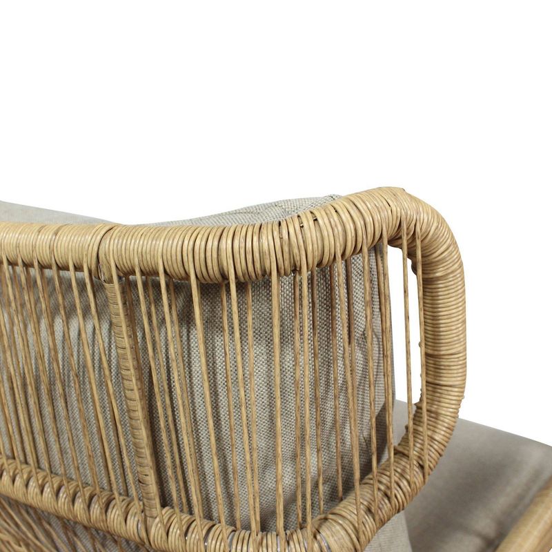 Pine Crest 4pc Loveseat Seating Group - Black - Courtyard Casual