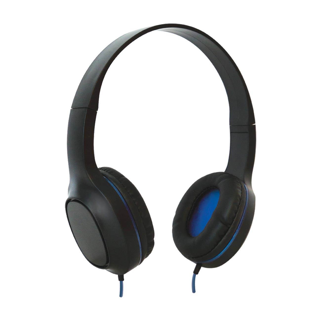 Reiko Sentry Industries Dlx100: Tempo Stereo Headphone With Mc In Navy