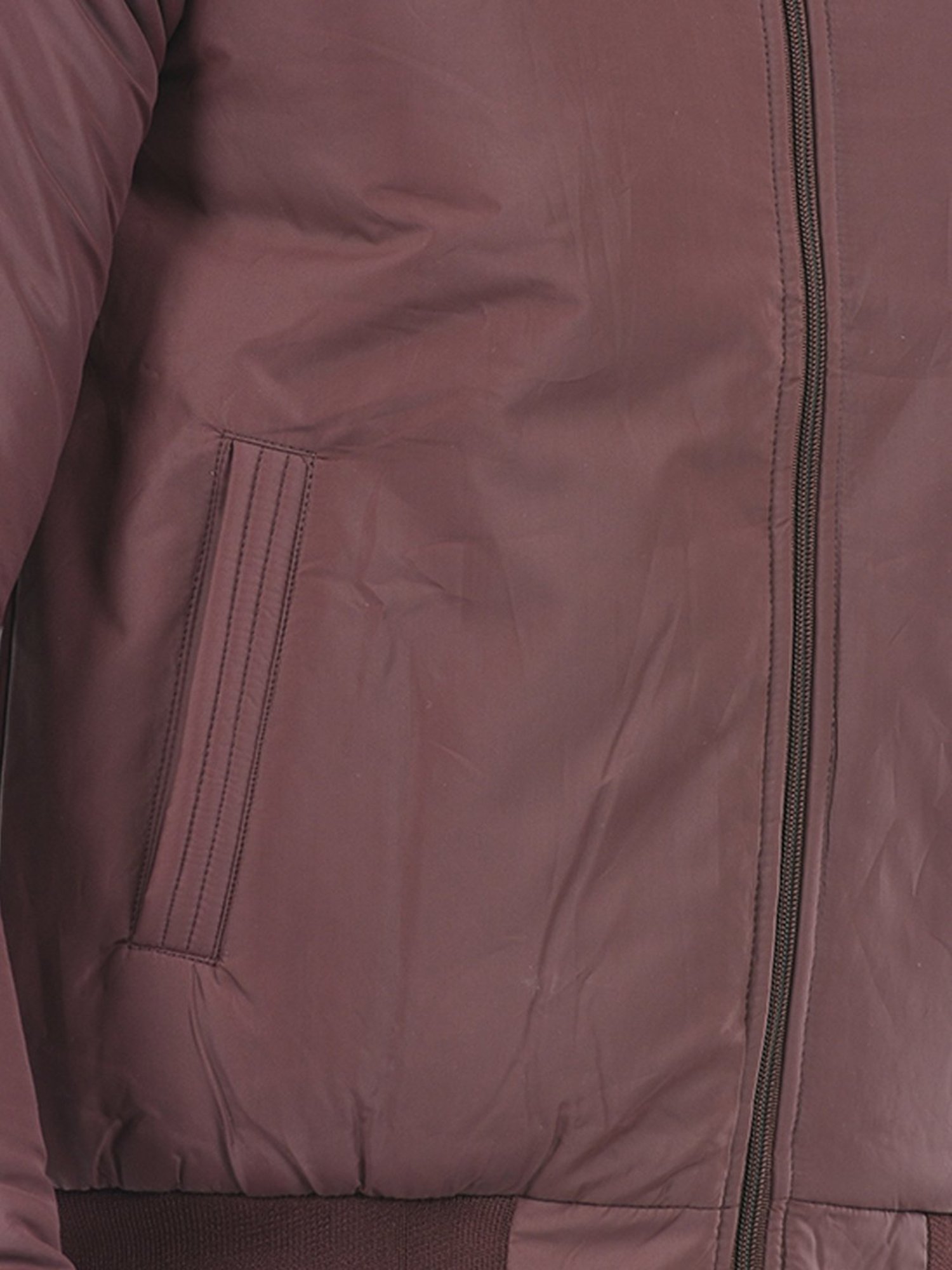 Integriti Wine & Dark Blue Regular Fit Reversible Jacket