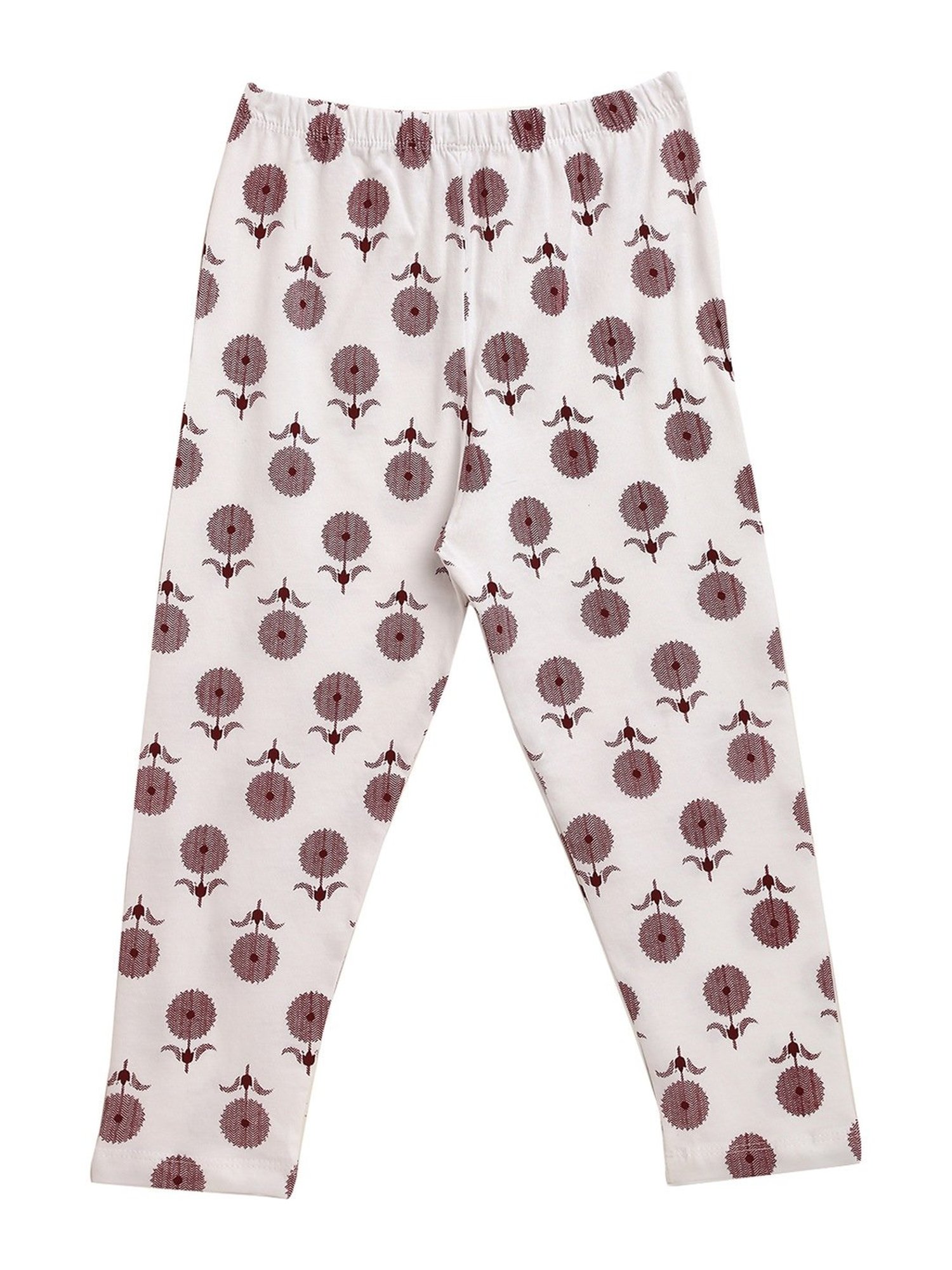 Kids Craft Maroon Cotton Printed T-Shirt & Pants