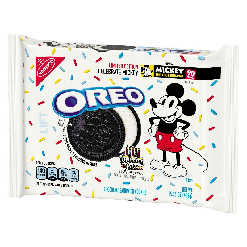 Oreo Mickey Mouse Limited Edition Chocolate Sandwich Cookies - 15.25oz