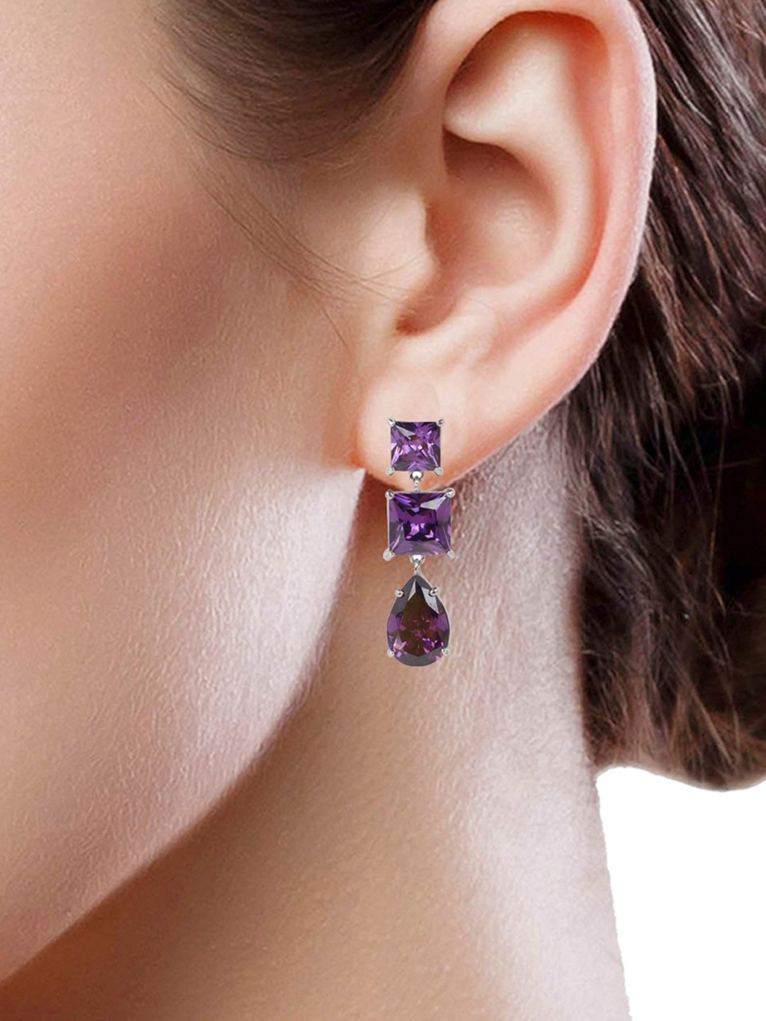 The Real Effect London 800 Silver Earrings for Women