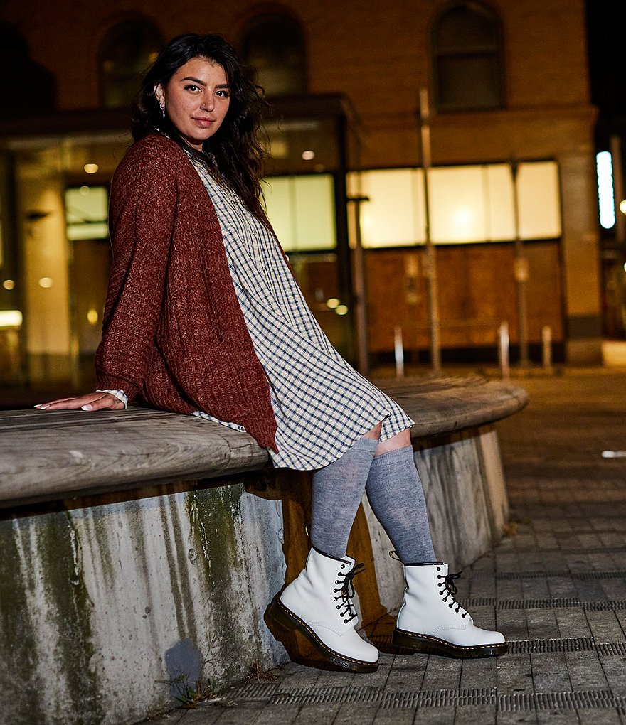 Dr. Martens Women's 1460 Smooth Leather Combat Boots