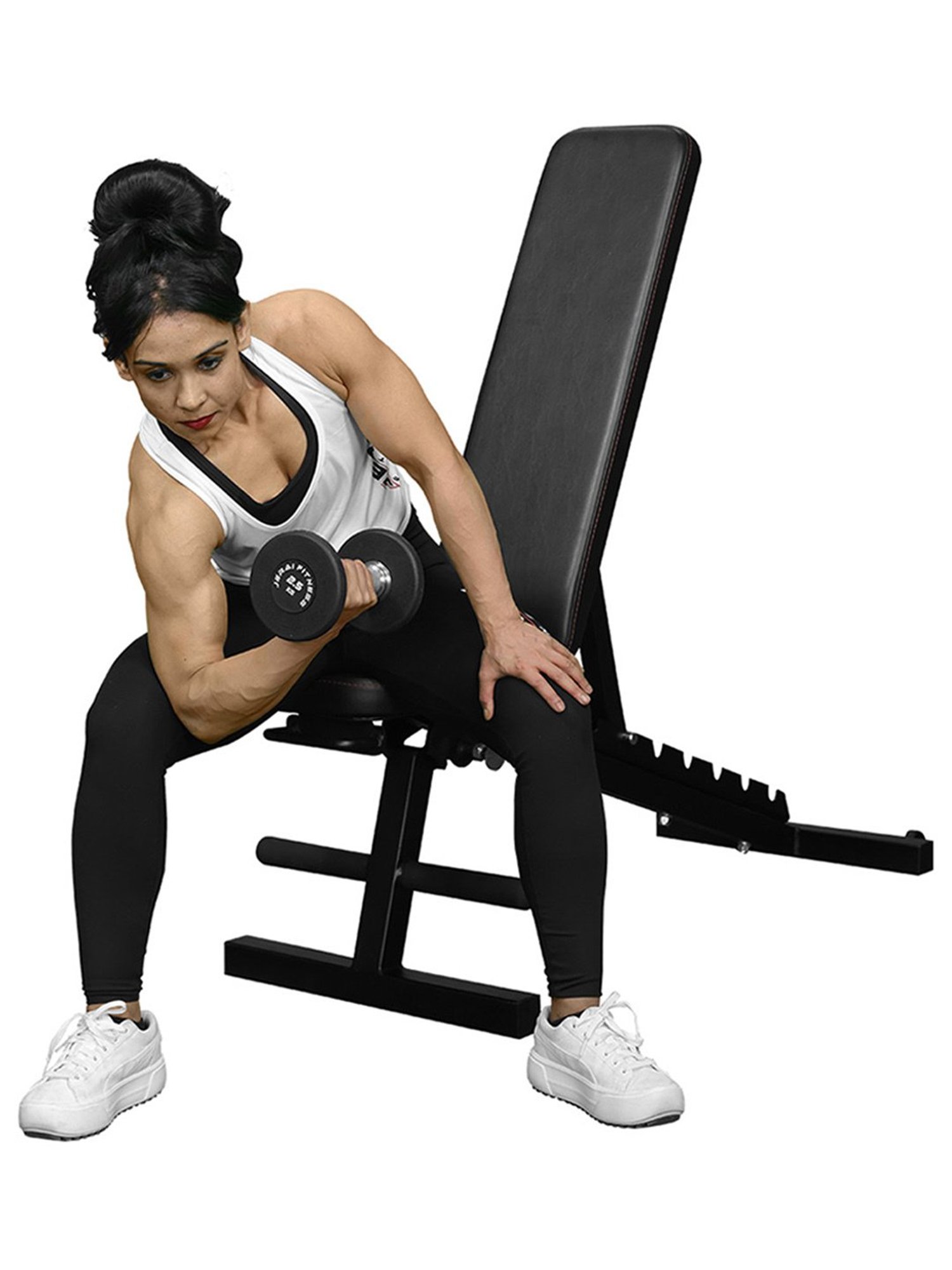 Jerai Fitness JHBR-108 Foldable Super Bench (Black)