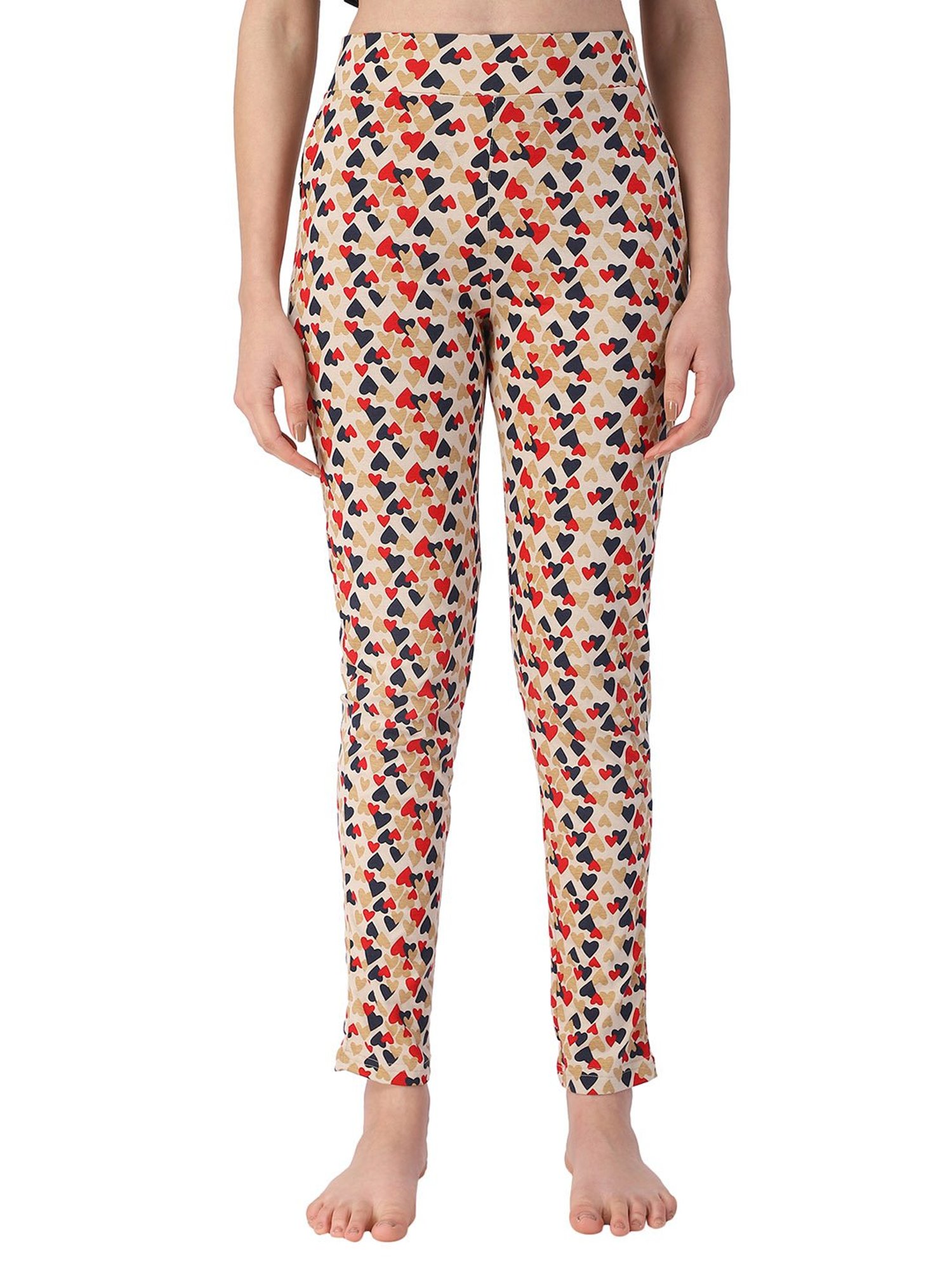 Proteens Beige Printed Pyjamas