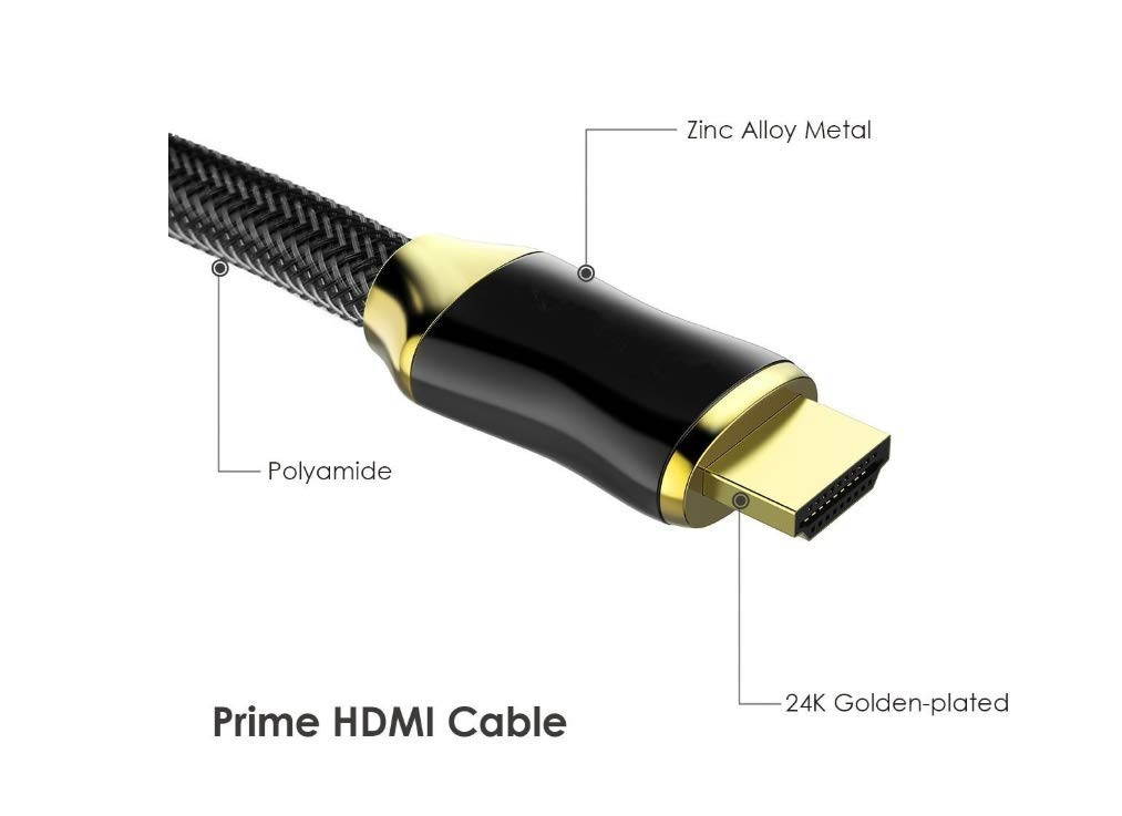 ESTONE High Speed HDMI Cable, 4K HDMI Cable HDMI 2.0 Cable 1080P, Nylon Braided Cover Supports Ethernet, 4K, Ultra HD, 3D, HDR, Audio Return Channel for PC, 3D TV, Xbox 360, PS3, PS4 ect-(16.5ft/5M)
