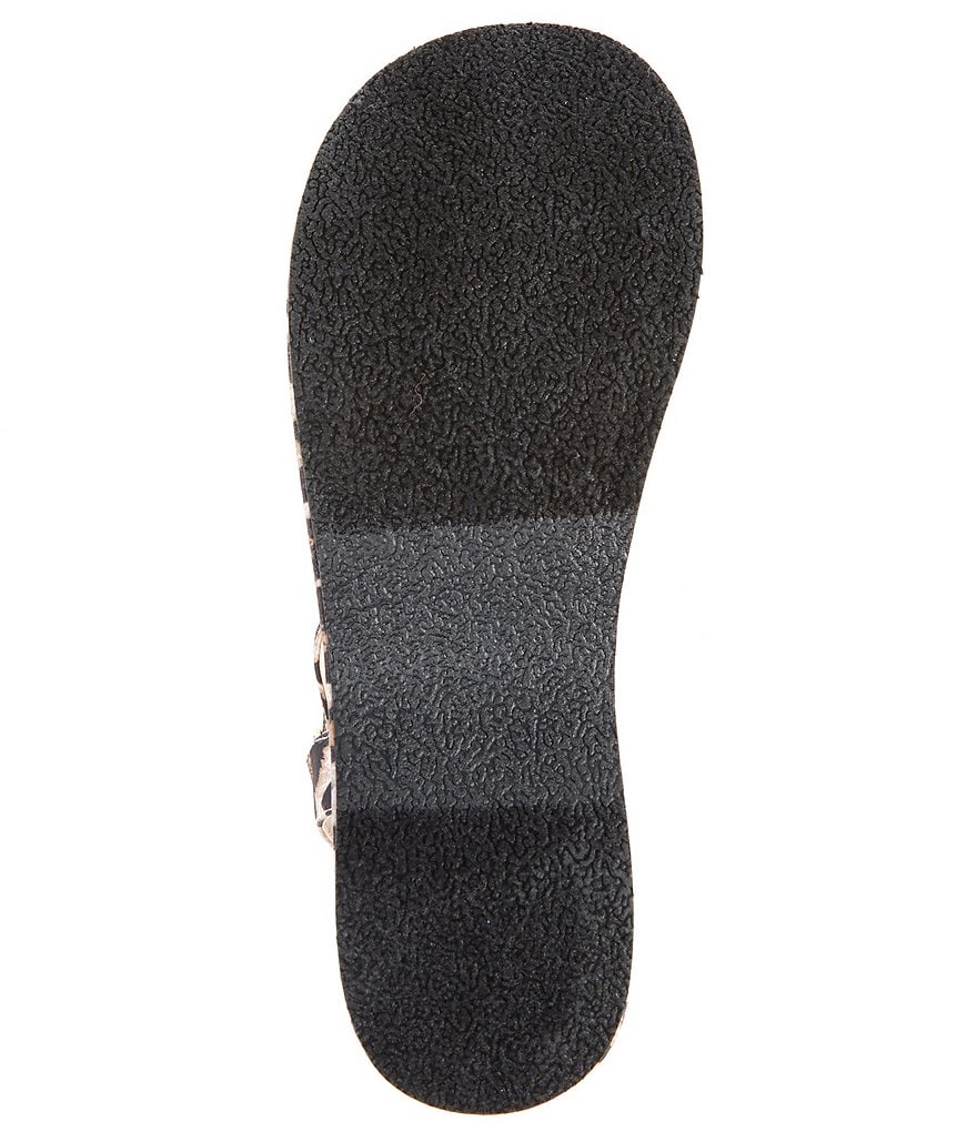 Betsey Johnson Veraa Leopard Print Platform Wedge Fruit Embellished Sandals