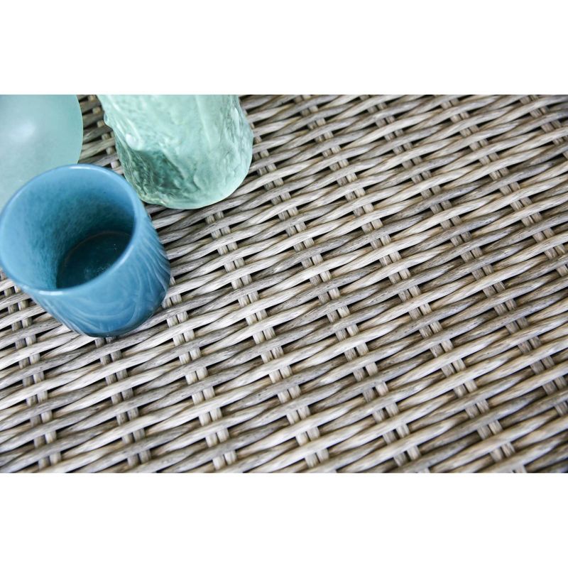 Forsyth 5pc Wicker Patio Seating Set with Sunbrella - Tan - Leisure Made