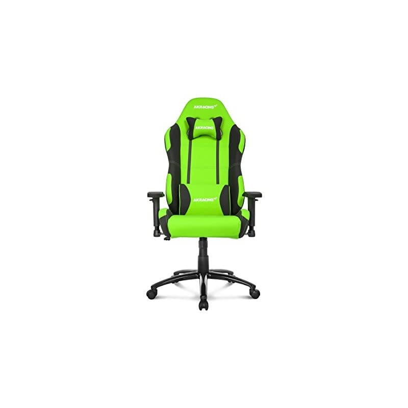 Prime Series Premium Gaming Chair with High Backrest, Recliner, Swivel, Tilt, Rocker and Seat Height Adjustment Mechanisms with 5/10 warranty Green