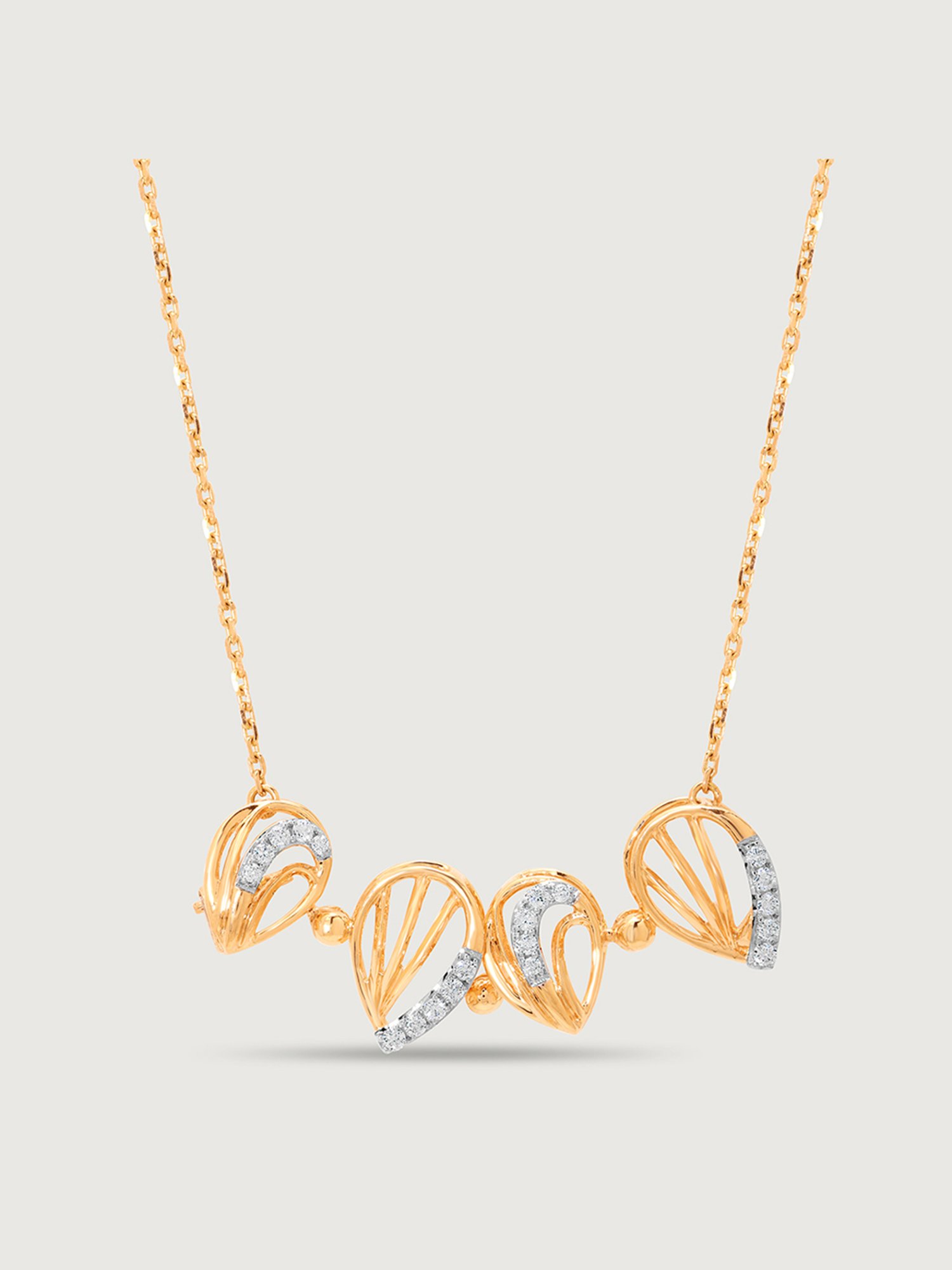 Mia by Tanishq Cupid's Lovecraft 14k Pure Gold & Diamond Modular Necklace for Women