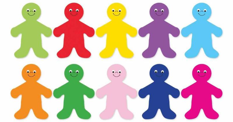 Hygloss Products Rainbow Kids Classroom Accents &ndash; Creative Teaching Resources &ndash; 7 Inches, 30 Pack