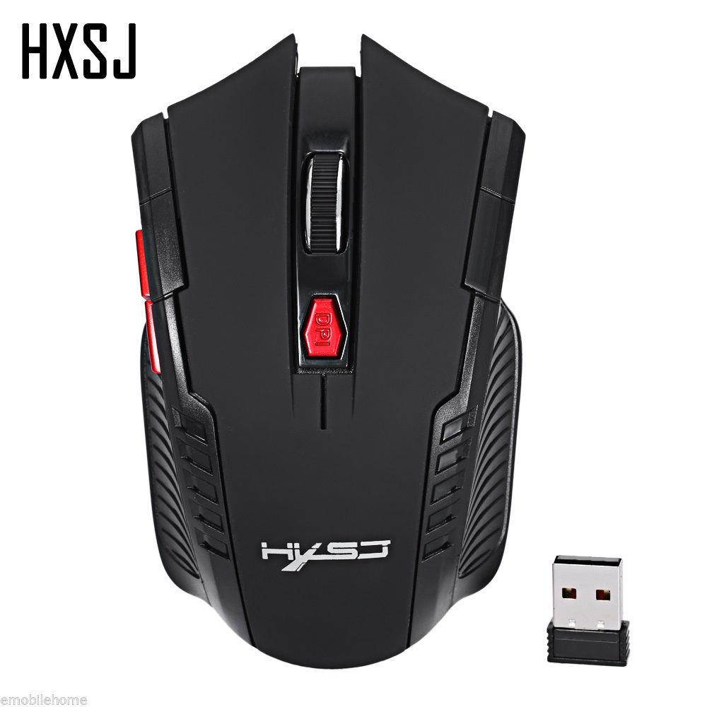 HXSJ X20 2400DPI 2.4GHz Wireless 6 Buttons Optical Gaming Mouse.