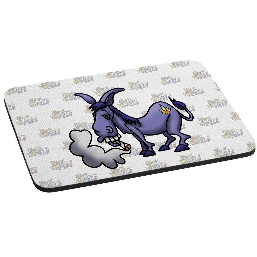 Pot Smoking Pals Donkey Computer Mousepad