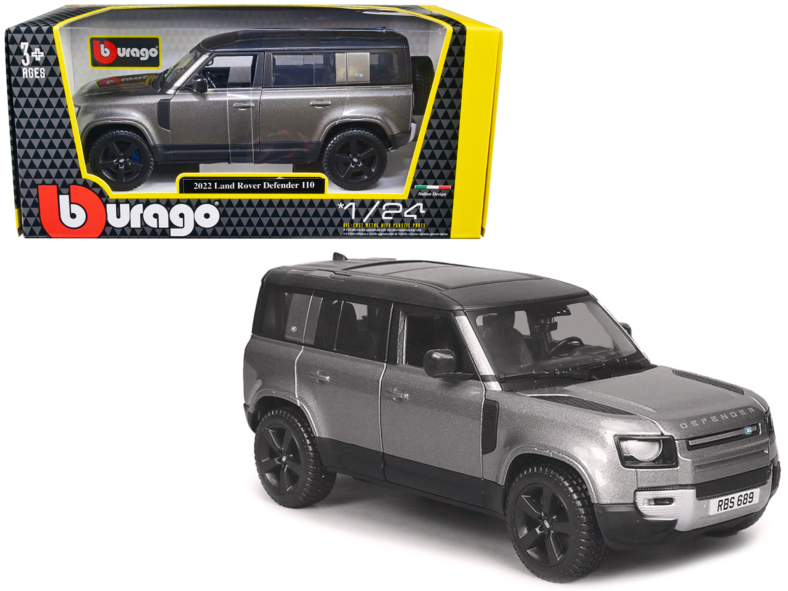 1985 Land Rover Defender 110 County Station Wagon Russet Brown with White Top Limited Edition to 1800 pieces Worldwide 1/64 Diecast Model Car by Mini GT