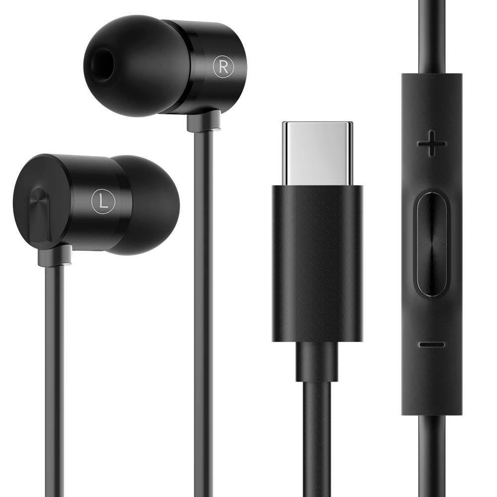 USB C Headphones with Microphone Earphones for OnePlus 8 Pro Stereo Earbuds in-Ear Headphones with Type C Connector for Samsung S20 FE Note 20 Ultra Note 10 Plus, OnePlus 8T 7T 7 Pro, iPad Pro