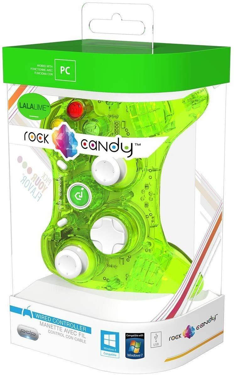 PDP Rock Candy Wired Controller for PC, Lalalime (904-004-NA-NGR)