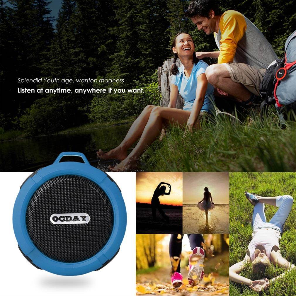 OCDAY C6  Wireless Bluetooth Speaker With Calls Handsfree and Suction Cup