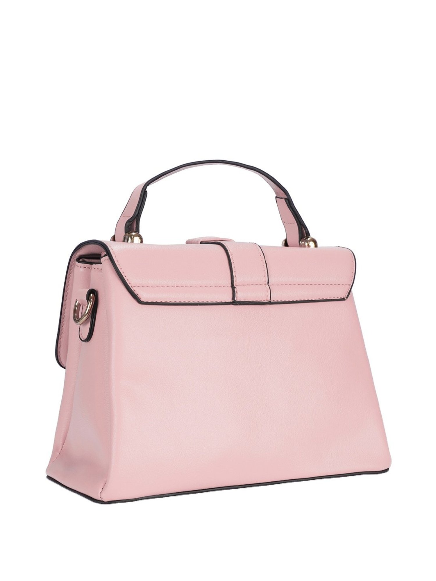 Luvoksi Pink Solid Medium Satchel Handbag