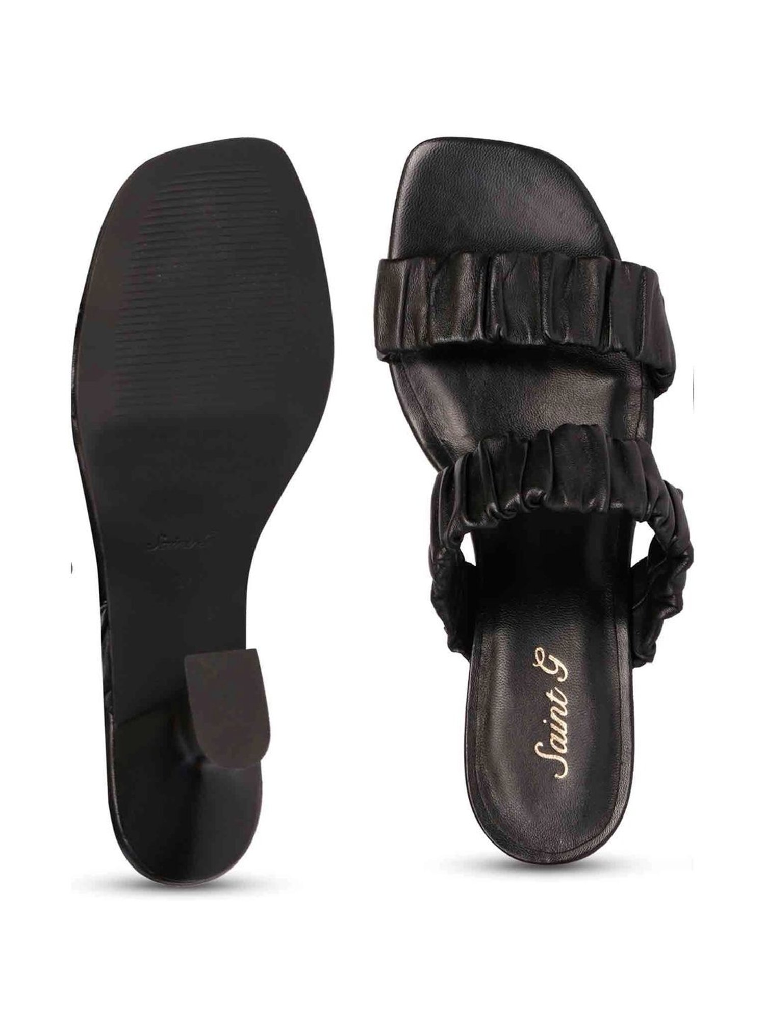 Saint G Women's Ariana Black Casual Sandals