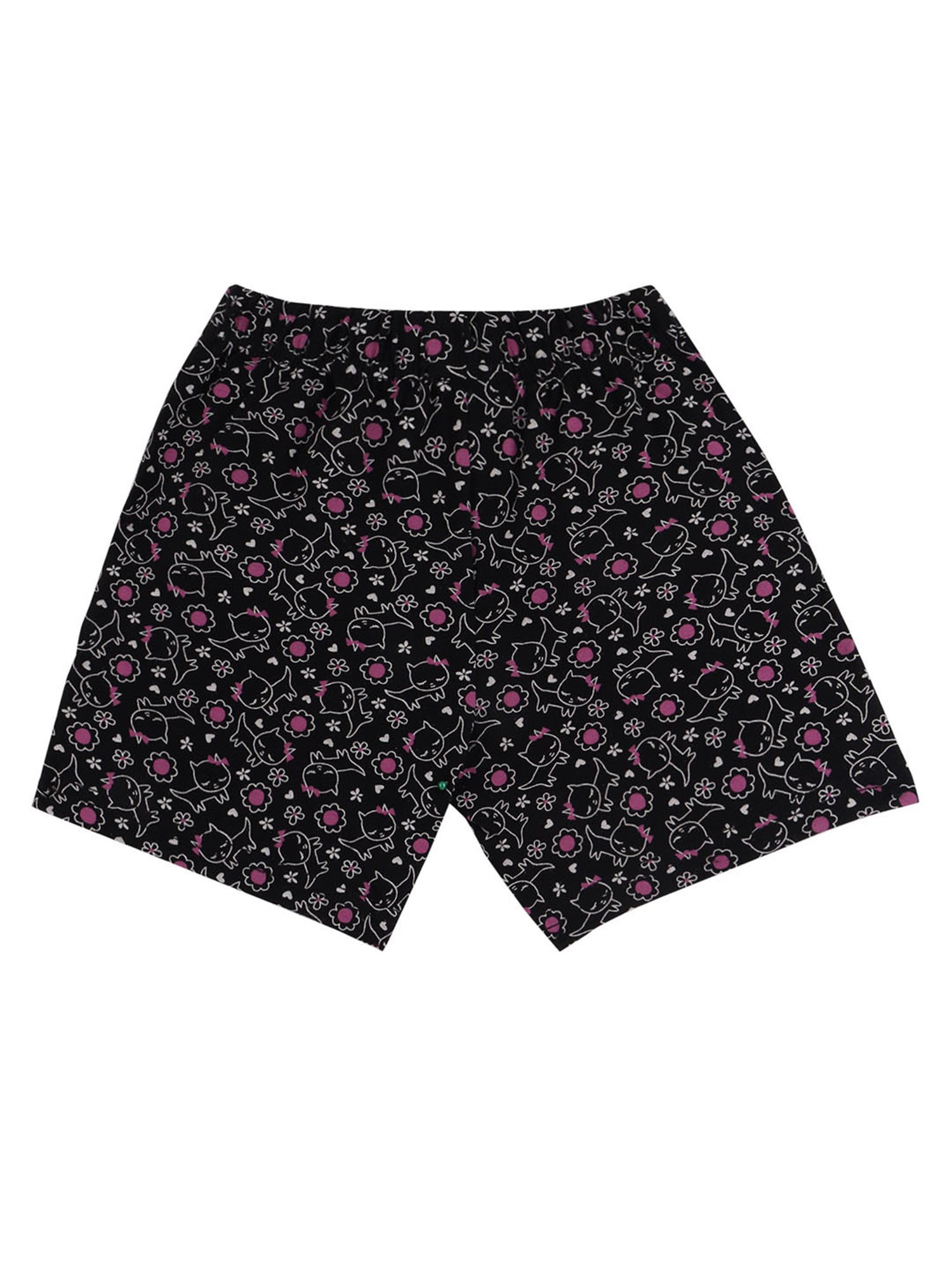 Bodycare Kids Red & Black Printed Shorts (Pack Of 2)