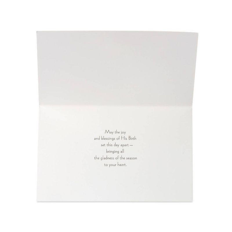 14ct Manger At Night Christmas Boxed Greeting Cards & White Envelopes