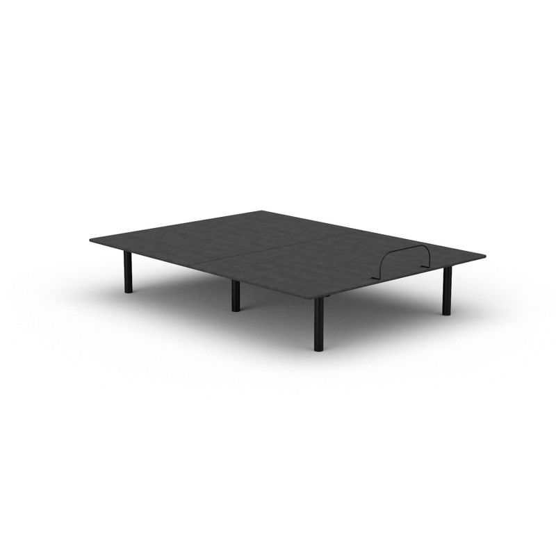 Reverie O200 Electric Fabric Upholstered Easy to Assemble Adjustable Power Bed Base with Simple Function Remote Control Included, Queen