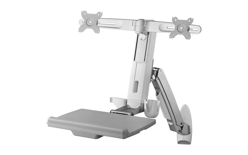 Amer Mounts AMR2AWS Wall Mount for Monitor, Keyboard, Mouse - 2 Display(s) Supported24" Screen Support - 40.70 lb Load Capacity