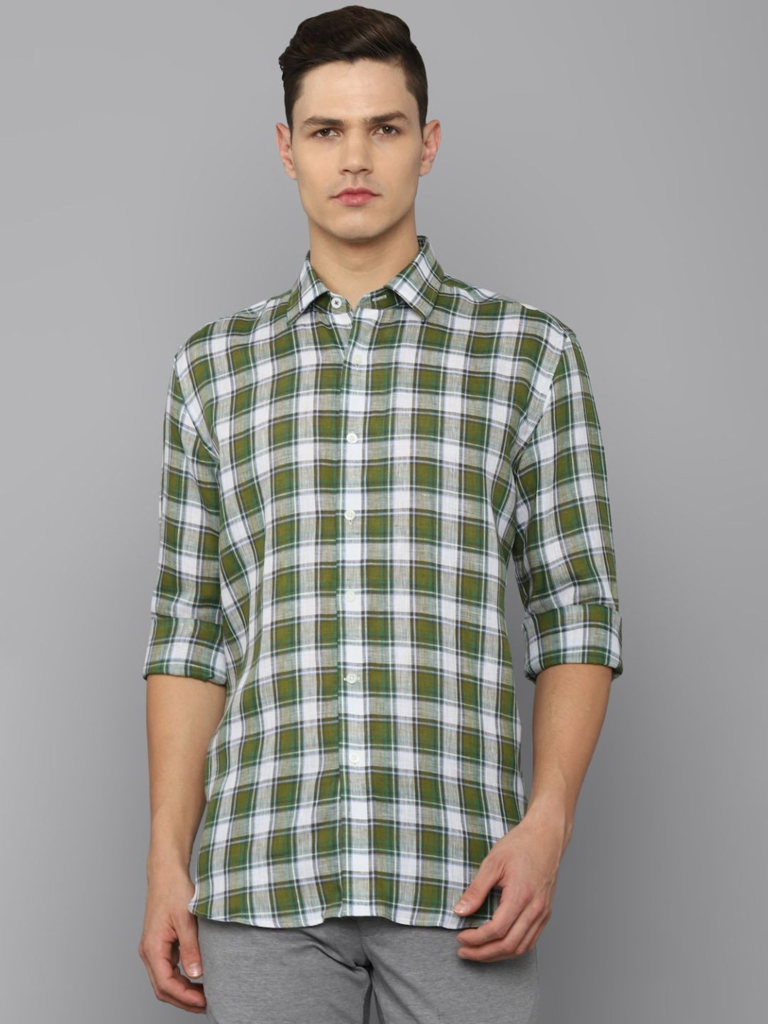 Luxure By Louis Philippe Multi Regular Fit Checks Shirt