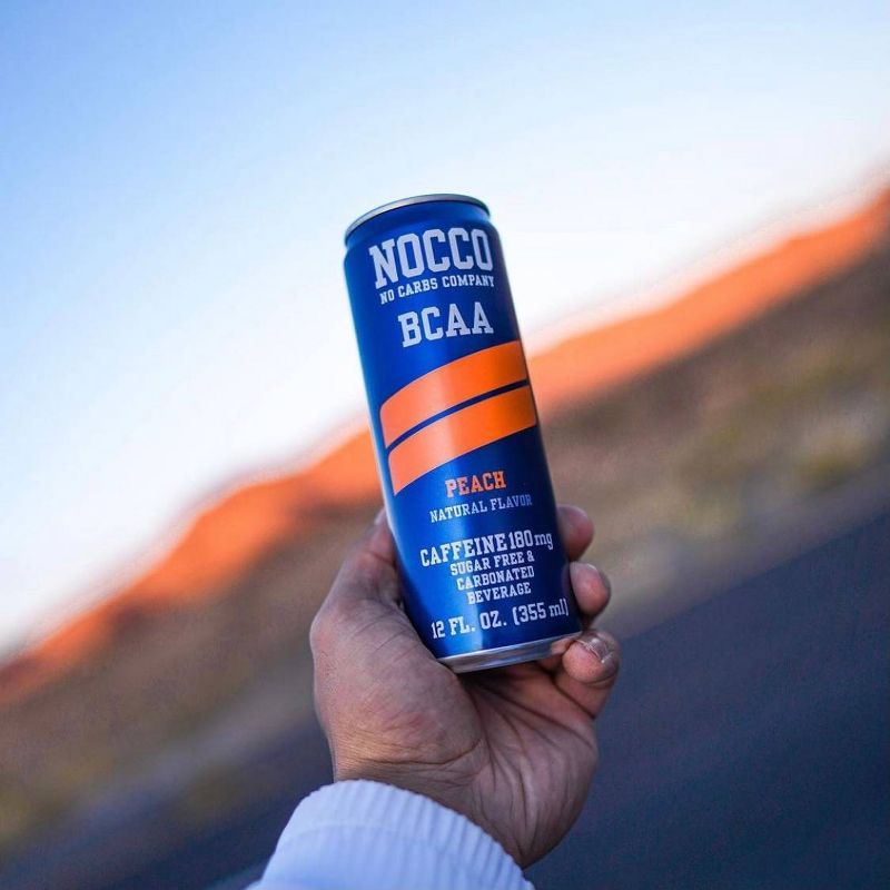 NOCCO BCAA Peach Carbonated Beverage - 12 fl oz Can