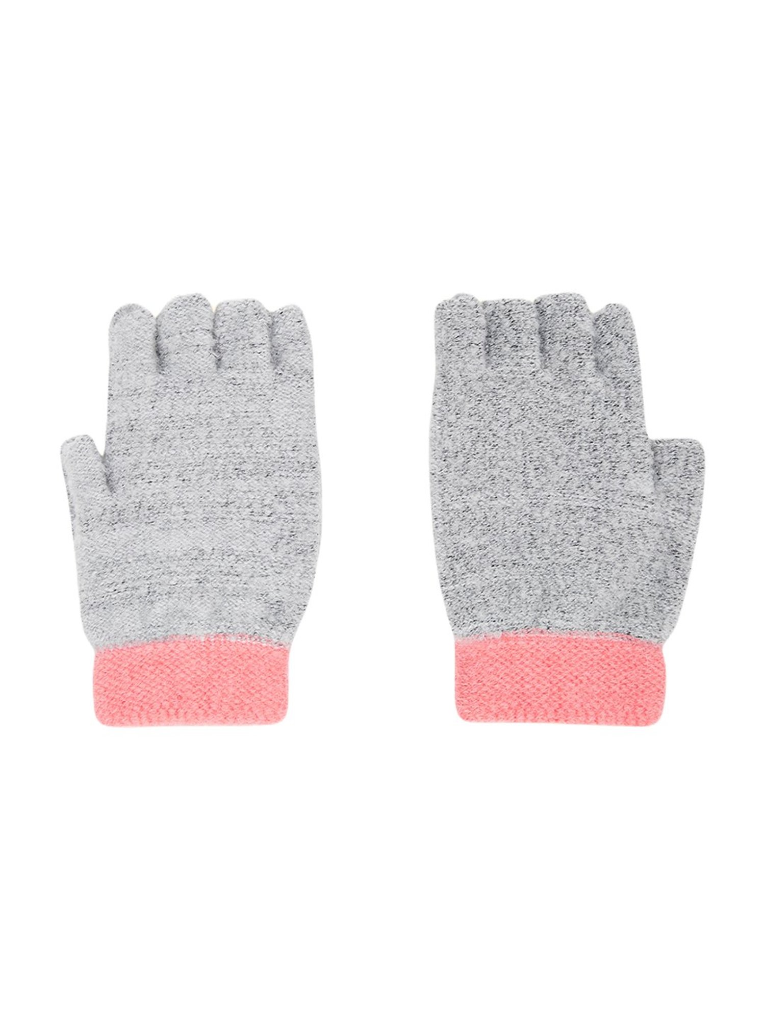 Byford by Pantaloons Grey Solid Gloves