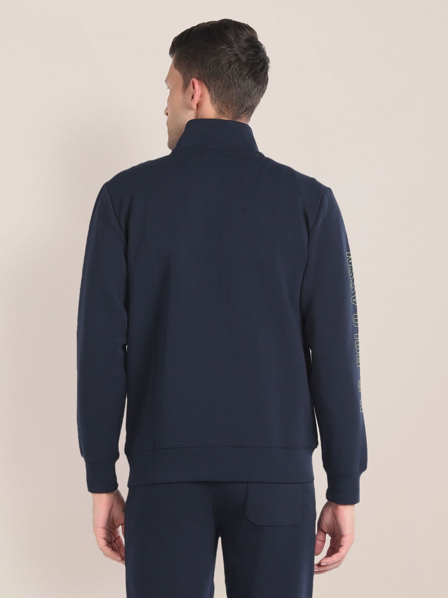 U.S. Polo Assn. Navy Regular Fit Printed Sweatshirt