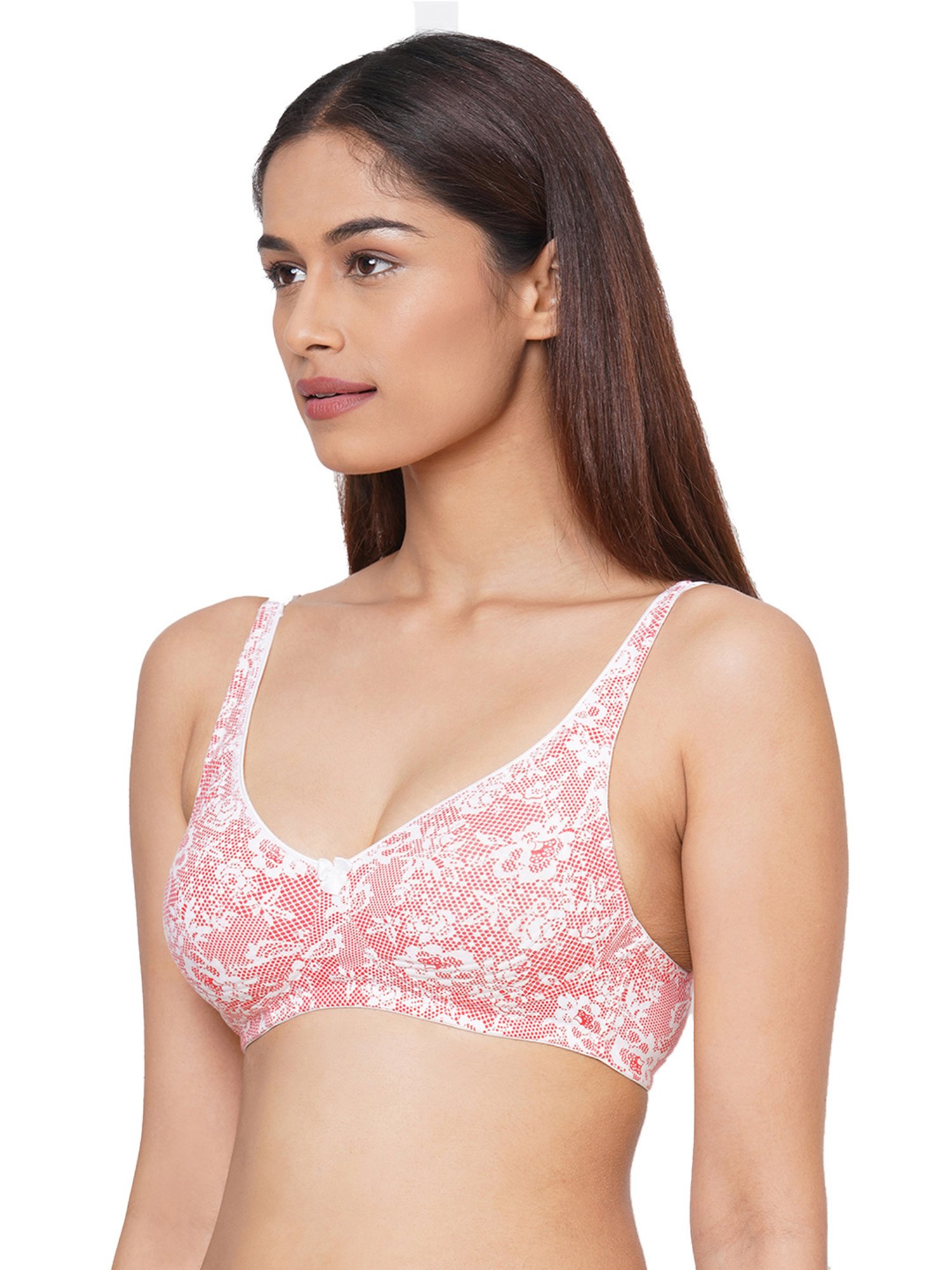 Inner Sense Pink Floral Print Full Coverage Bra - Pack of 3