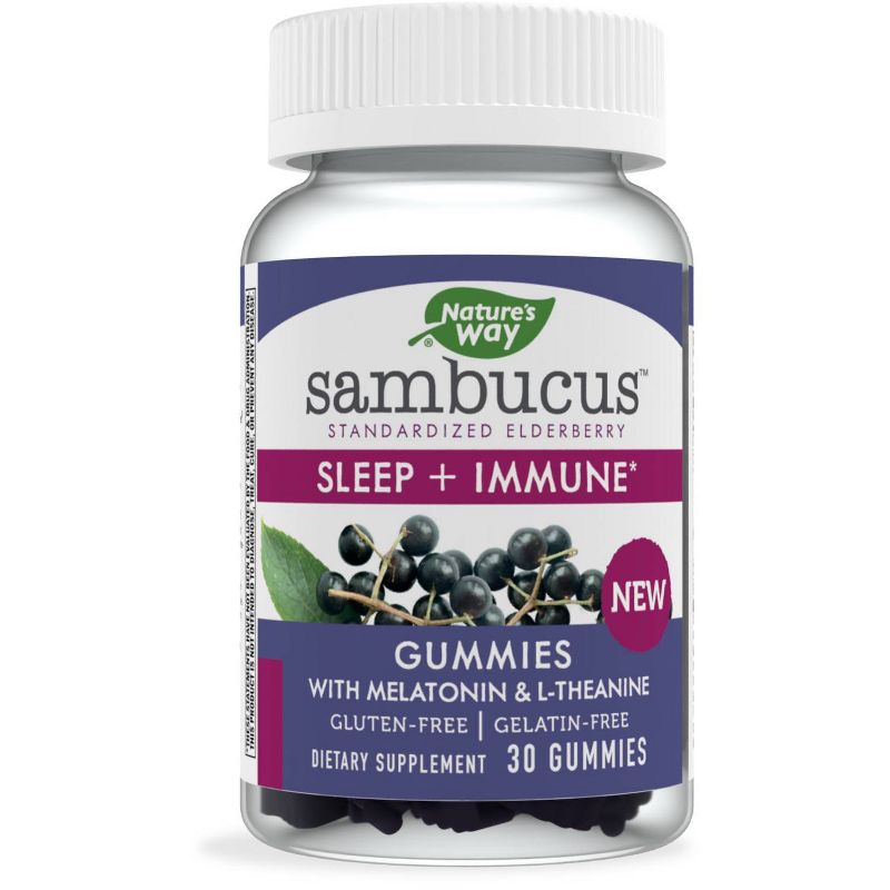 Nature's Way Sambucus Elderberry Sleep + Immune Gummies – 30ct