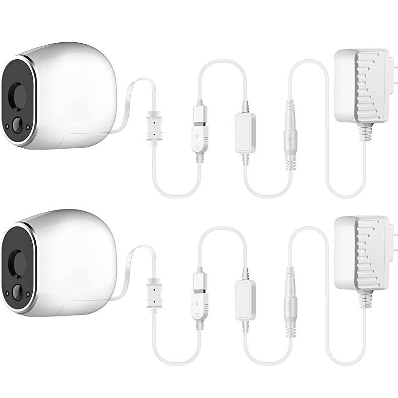 Power Adapter Compatible with Arlo Replace CR123A Weatherproof Outdoor 20 ft 6 m Power Cable Continuously Operate Your Arlo Camera Not Compatible with Arlo Pro and Arlo 2 2 White
