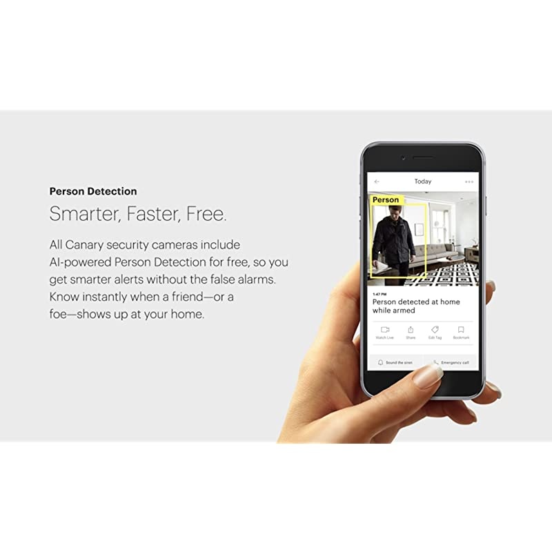 View Indoor Home Security Camera with Premium Service (1 YR FREE Incl.) | 1080p HD, 2-Way Talk, 30-Day Video History, Person Detection, One-tap to Police, Alexa, Google, Baby Monitor, WiFi IP